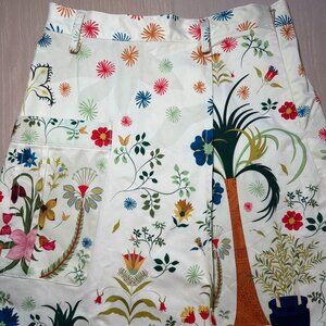 The Kit Palampore Maximal Jungle Botanical Print Cargo Skirt Kilt Size S NWT